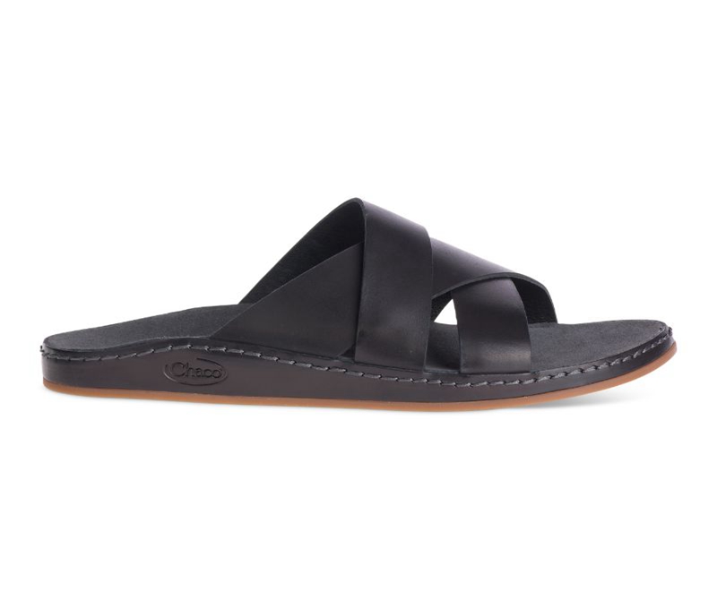 Chaco Wayfarer Slide Sandals Black | 44846A